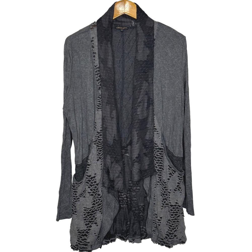 Roberto Makali Cardigan Women's‎ Large Gray
